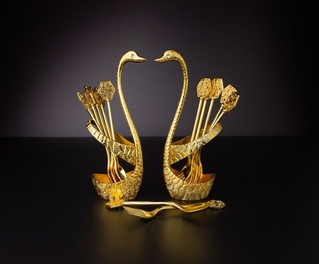 Golden Swan Tea spoon set