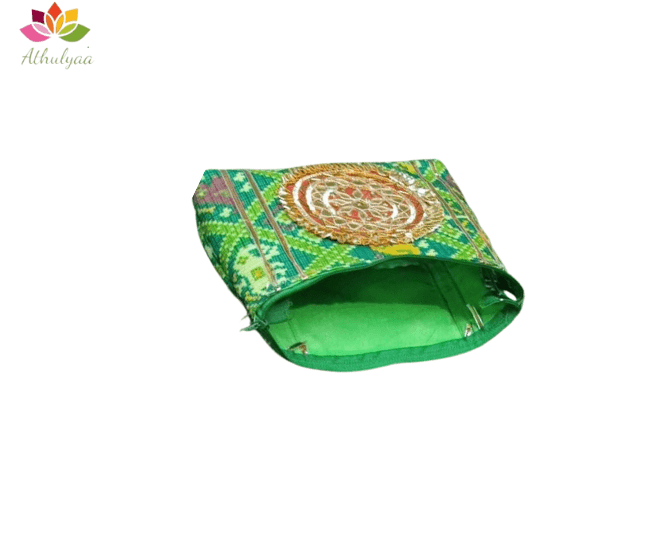 Printed Gota Patch Purse