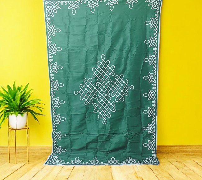 Green Kolam Backdrop