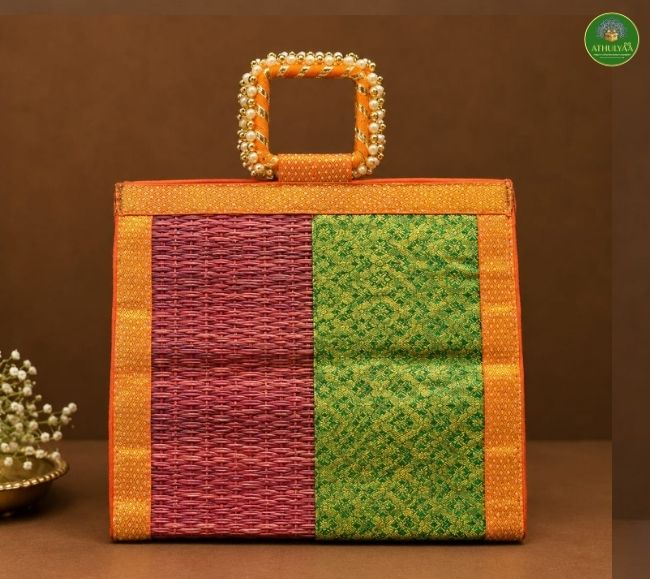 Brocade Korai Bangle handle Bag