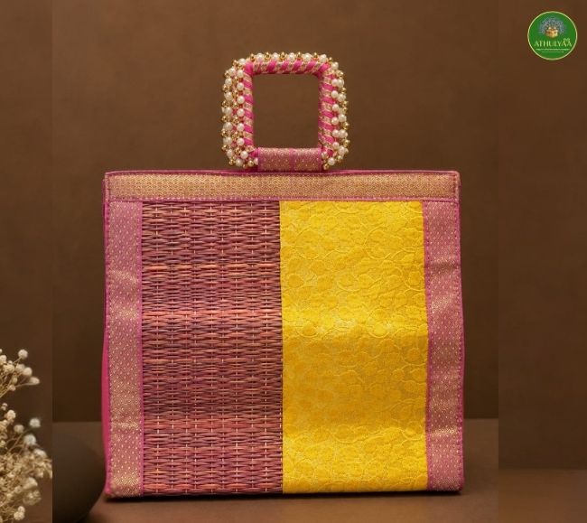 Brocade Korai Bangle handle Bag