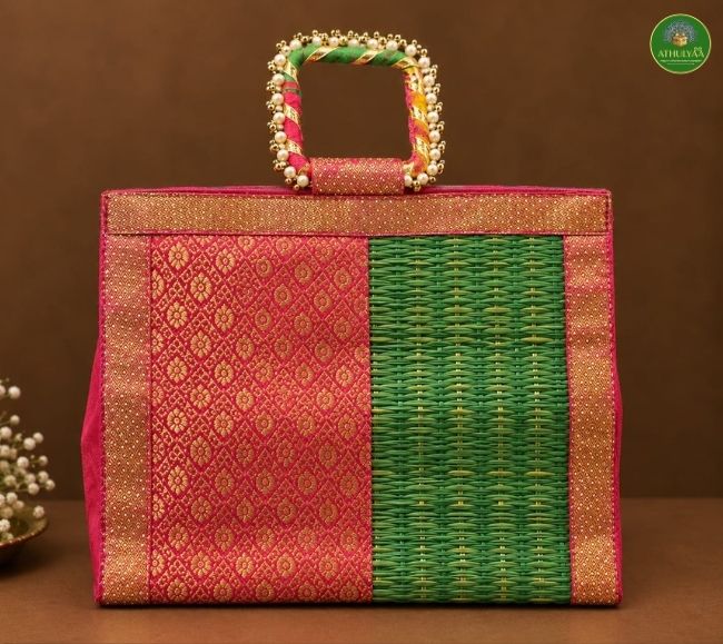 Brocade Korai Bangle handle Bag