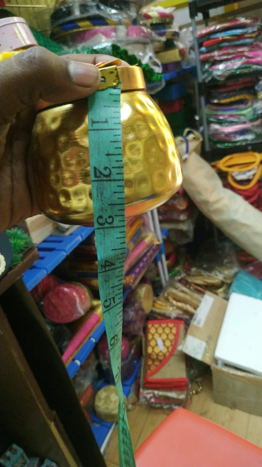 Hammered copper matki with lid