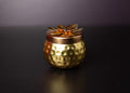 Hammered copper matki with lid