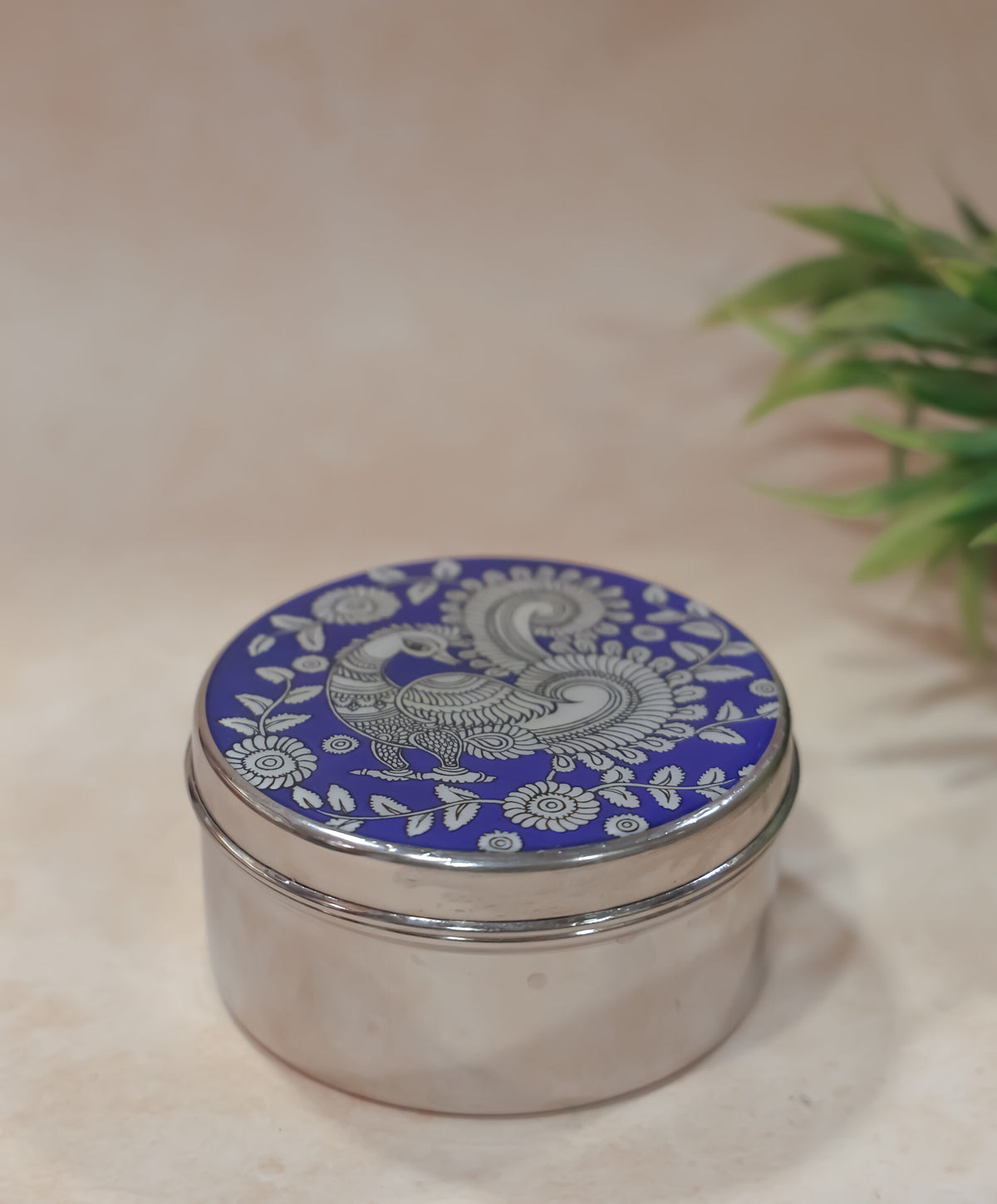Steel box with Traditional Print
