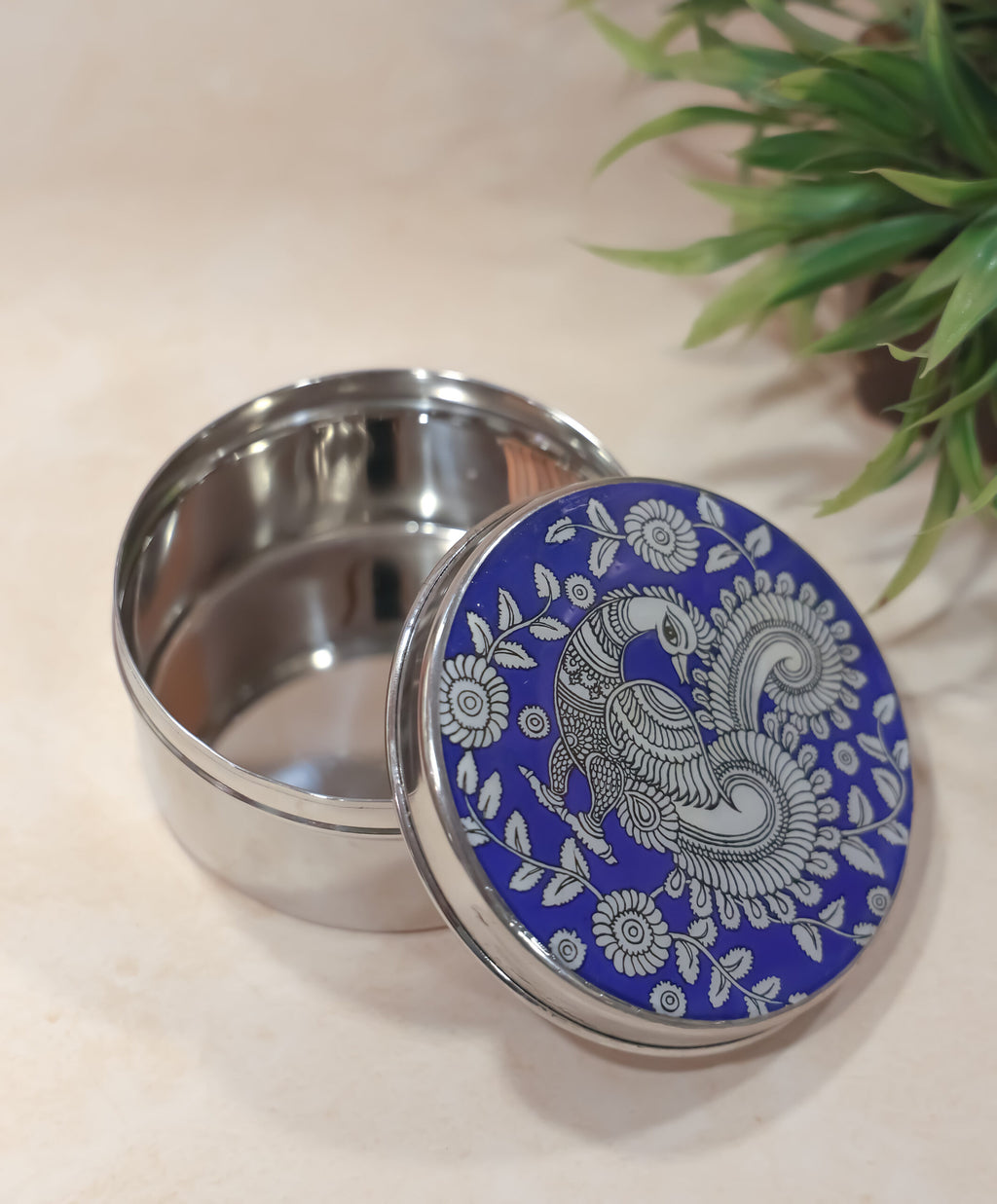 Steel box with Traditional Print