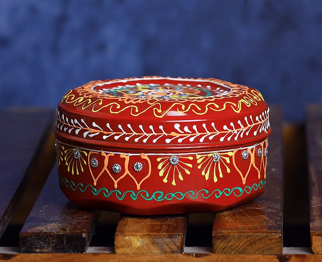 Handpainted Steel Box