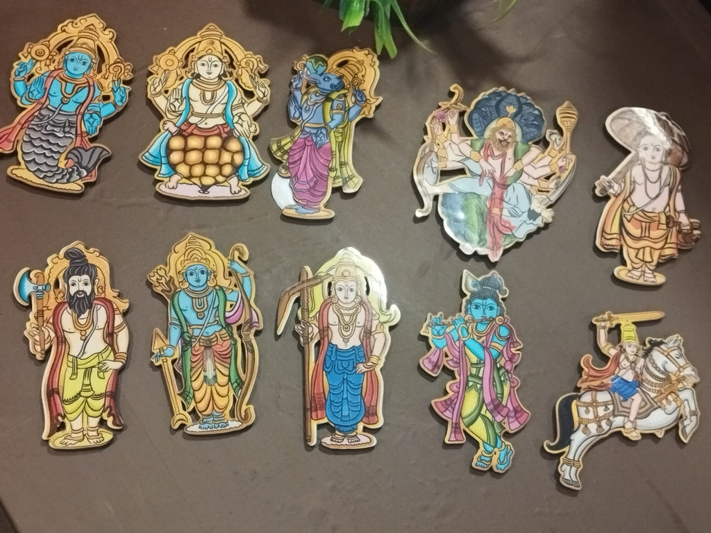 Dasavatharam Fridge magnet Set