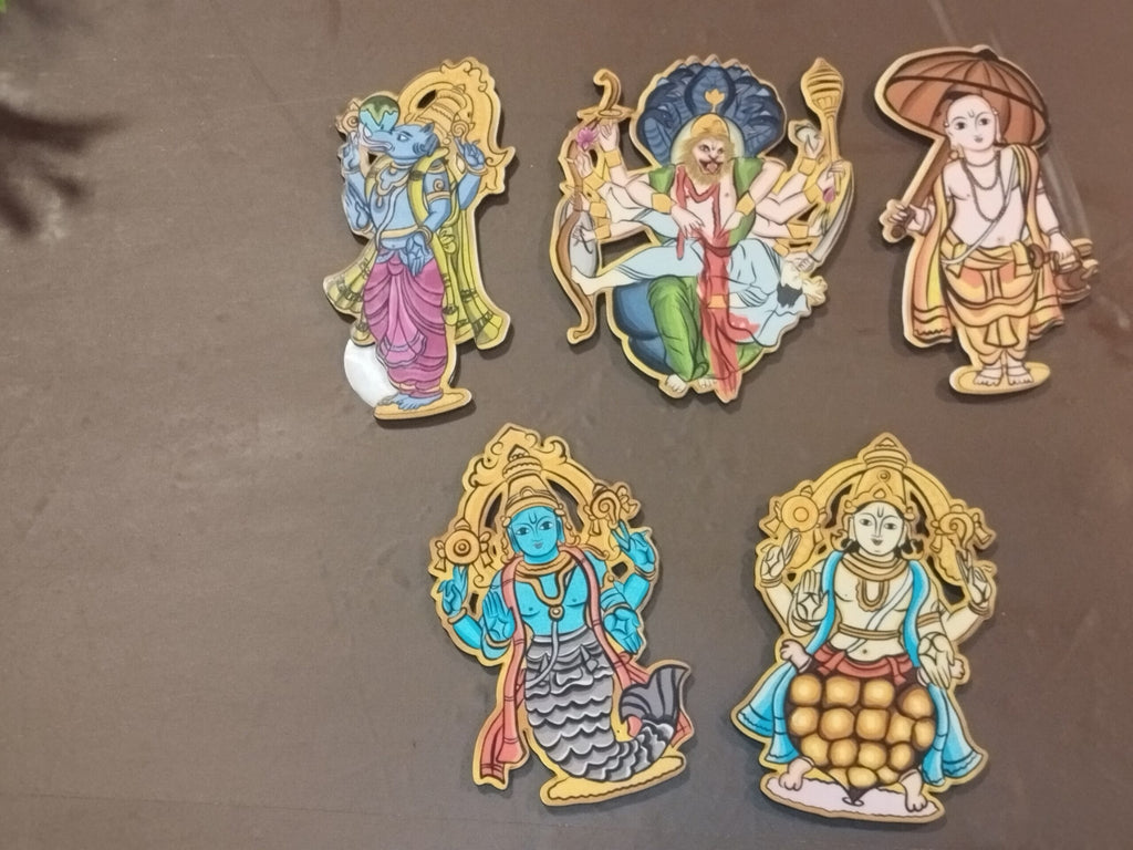 Dasavatharam Fridge magnet Set
