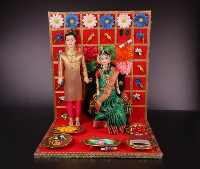Indian Baby Shower - Seemantham Doll Set