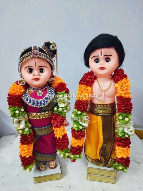 Iyengar Wedding Couple Dolls