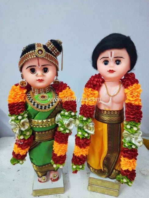 Iyengar Wedding Couple Dolls