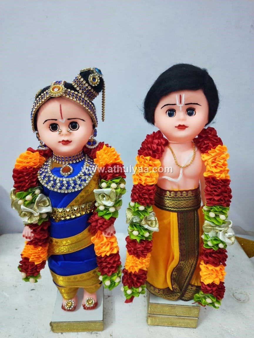 Iyengar Wedding Couple Dolls