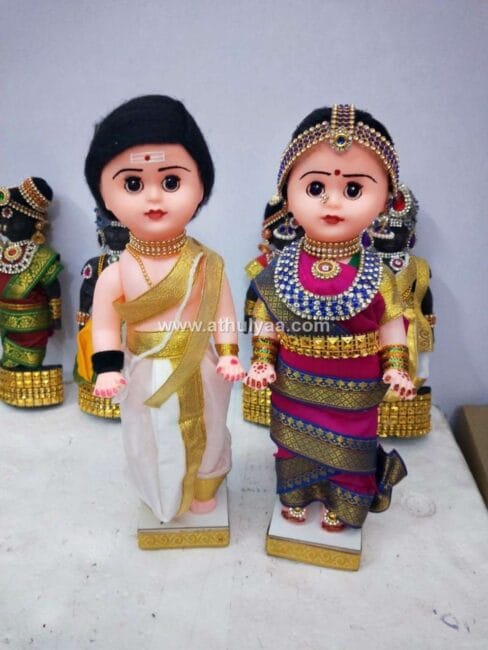 Iyer Style Wedding Couple Dolls