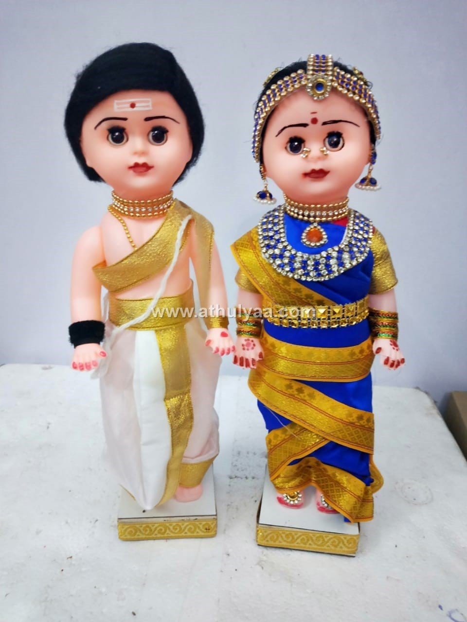 Iyer Style Wedding Couple Dolls