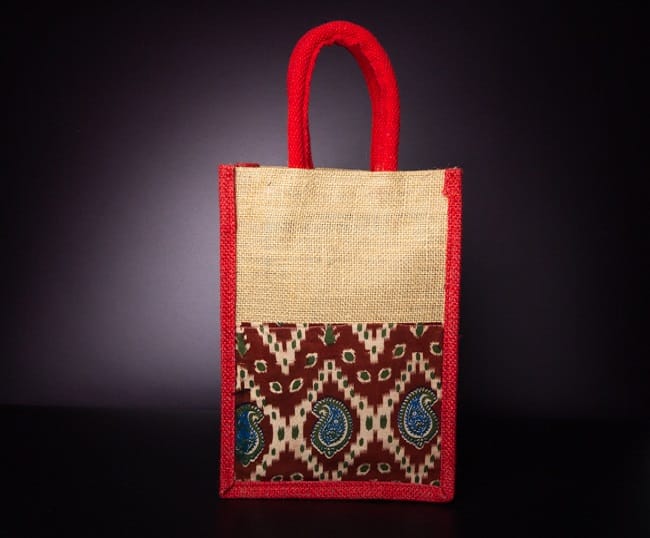 Jute Bag with Kalamkari work