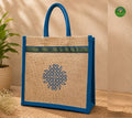 Jute bag with kolam print - big