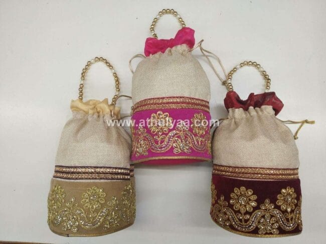 Jute Lace Potli
