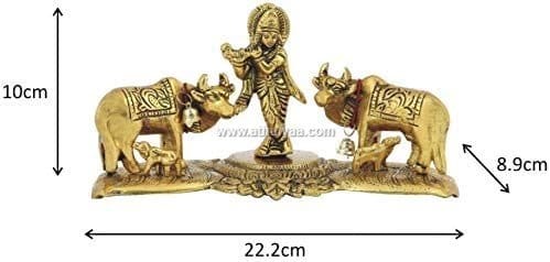 Krishna and Cows statue