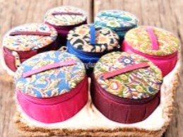 Kalamkari Stylish Leaf Bangle Box - Big