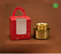 Kolam Brass Davara tumbler in Gift Box