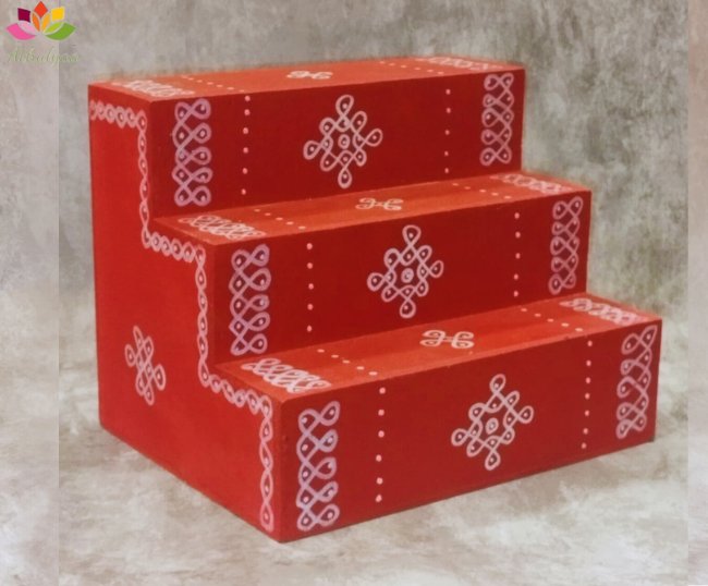 Kolam Golu Padi - 3 Steps
