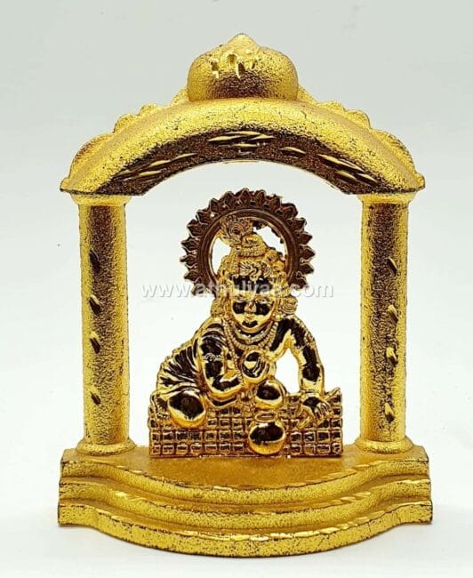 Krishna In Temple Zinc Coated