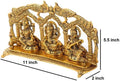 Lakshmi Ganesh Saraswathy statue with peacock