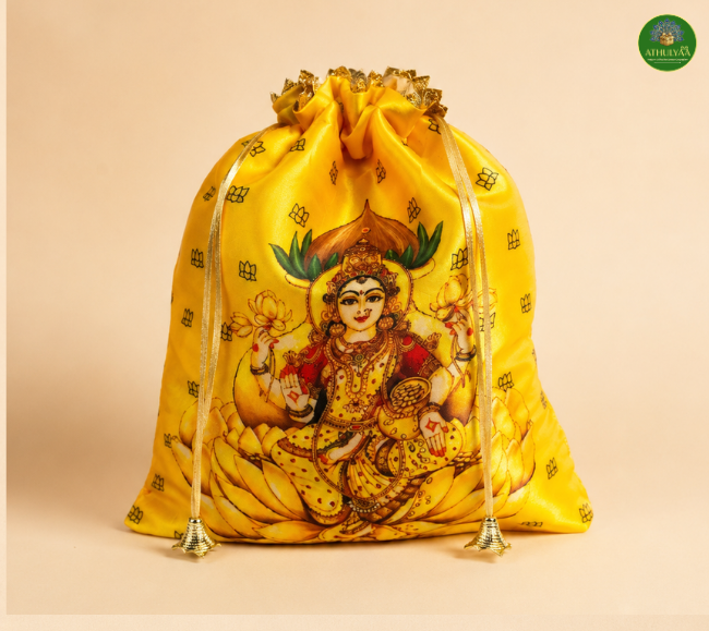 🪷 Lakshmi Lotus Potli Bag
