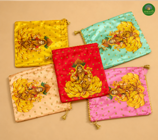 🪷 Lakshmi Lotus Potli Bag