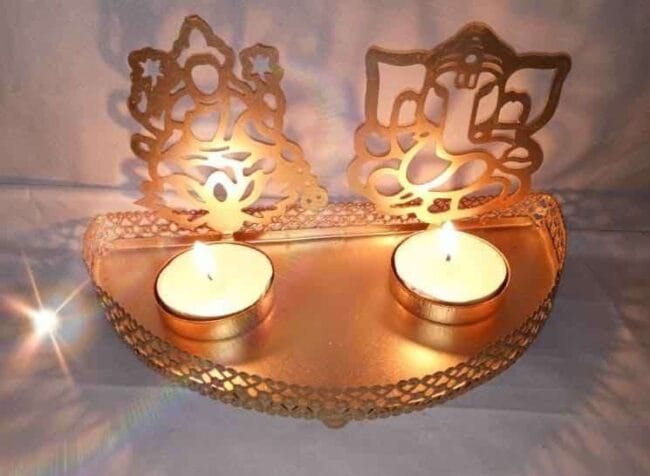 Lakshmi Ganesh Shadow Diya