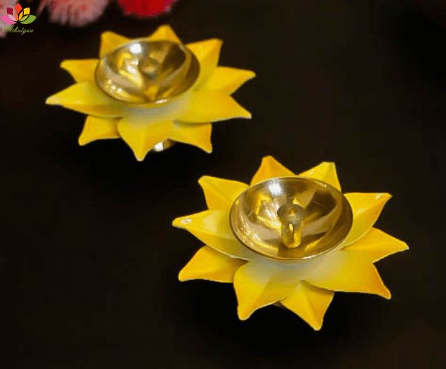 Lotus Flower Diya with box