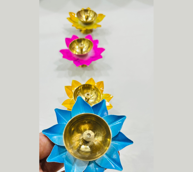 Lotus Flower Diya with box