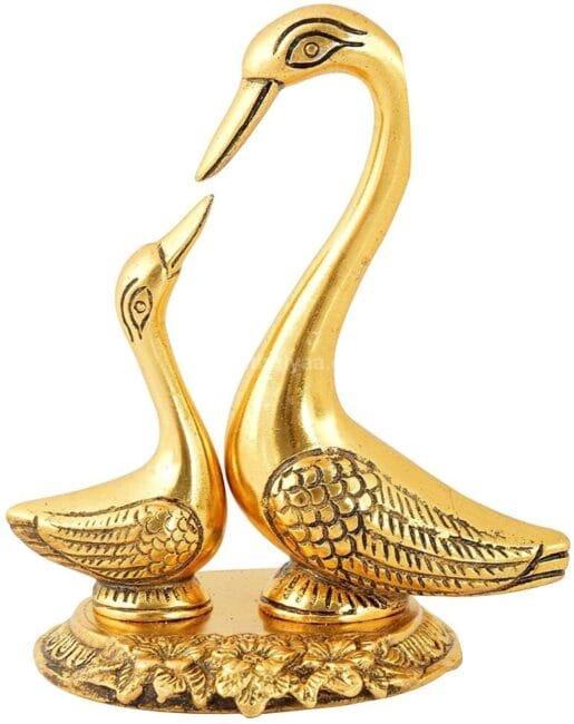 Metal Swan Showpiece