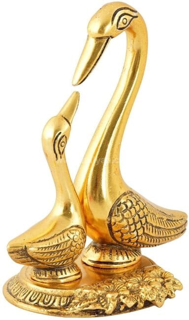 Metal Swan Showpiece