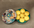 Mandala Print Masala Box - turquoise blue