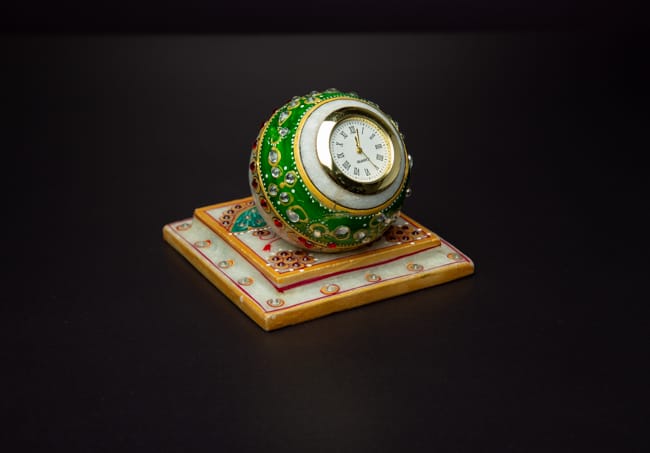 Marble Clock with base
