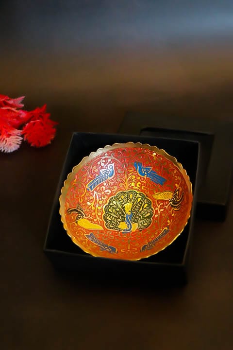 Meenakari Dry fruit bowl