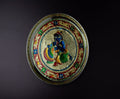 Meenakari Krishna Plate-6 Inches