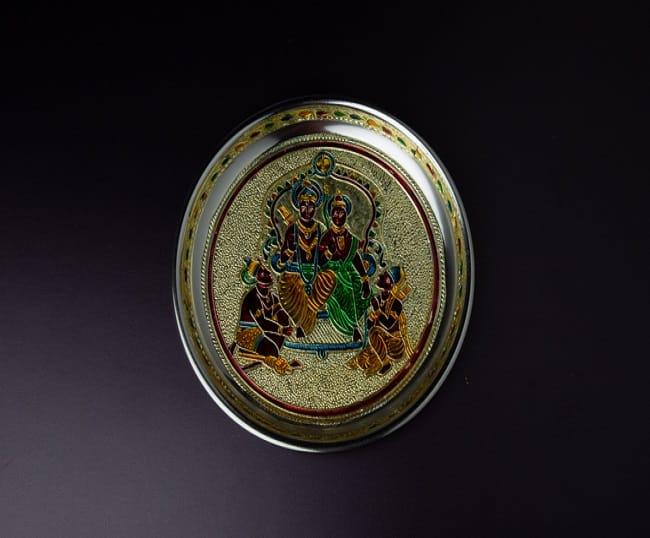 Meenakari Rama Sita Round Plate