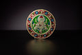Meenakari Work Ganesh Wooden Key Holder