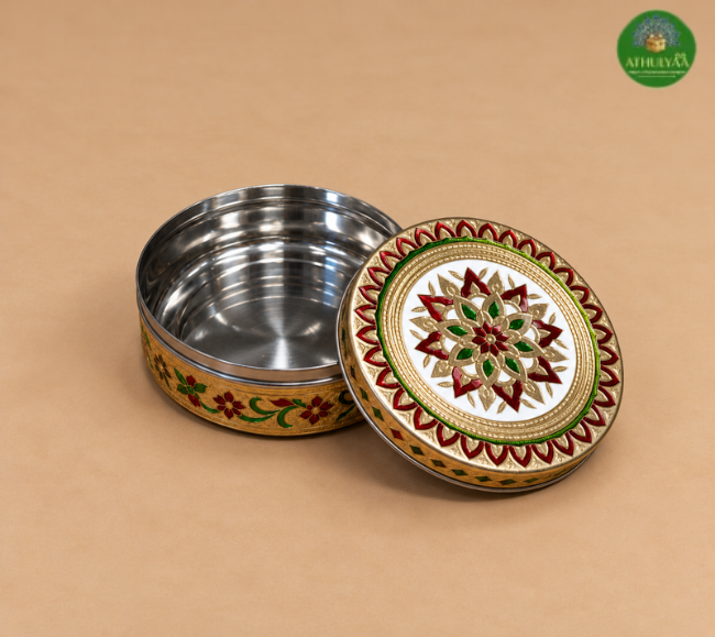 Meenakari Steel Box