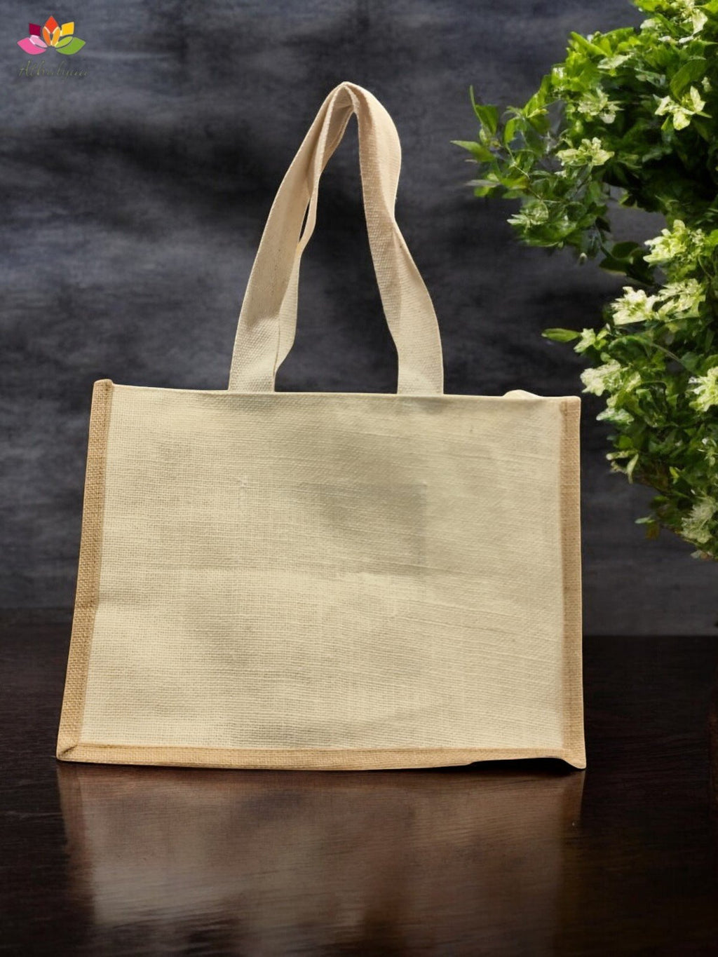 Mega Jute Bag with Mahabalipuram Shore Temple print