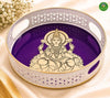 Metal Tray with Madhubani Lakshmi Print