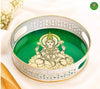 Metal Tray with Madhubani Lakshmi Print