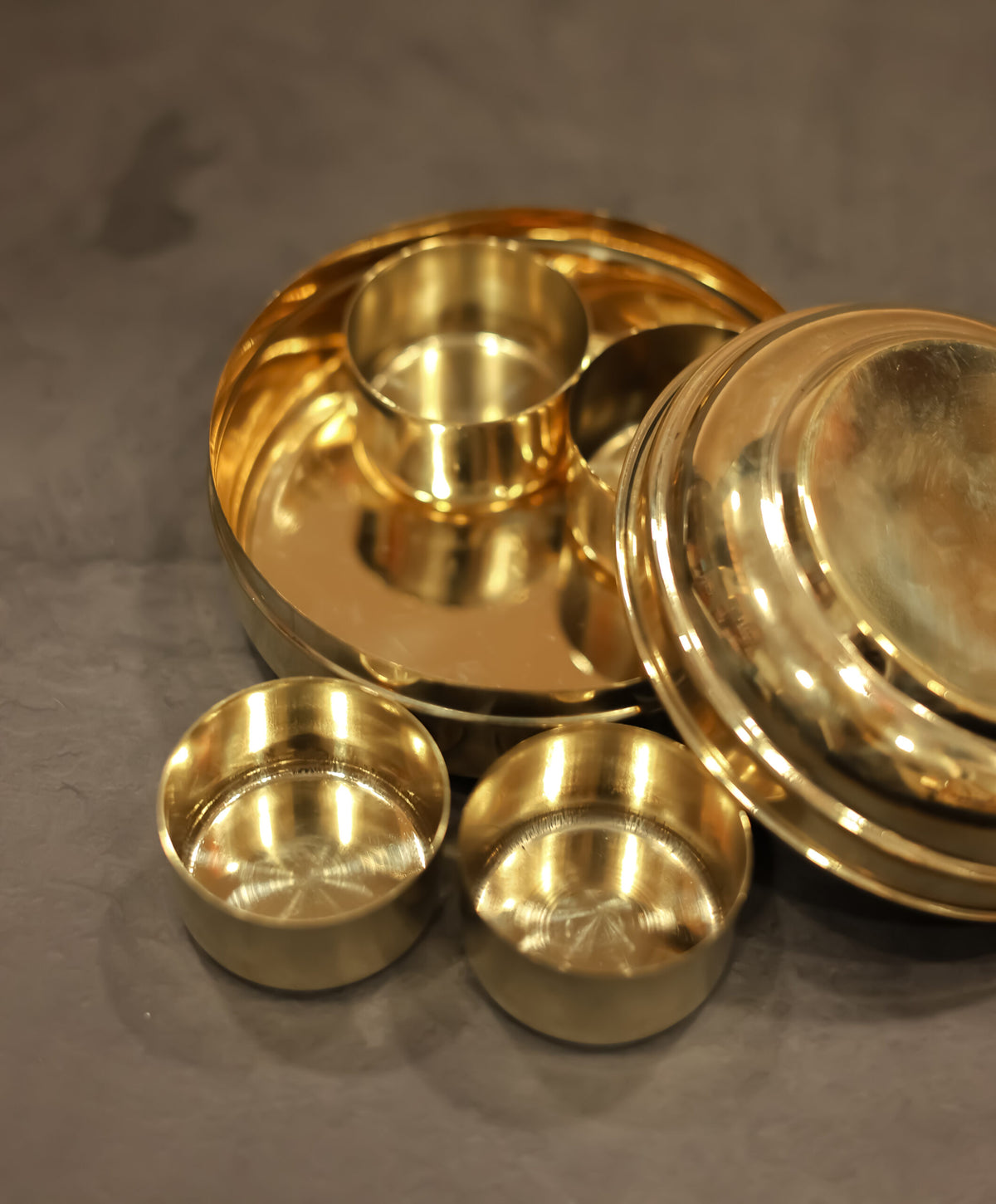 Mini Brass Masala Box