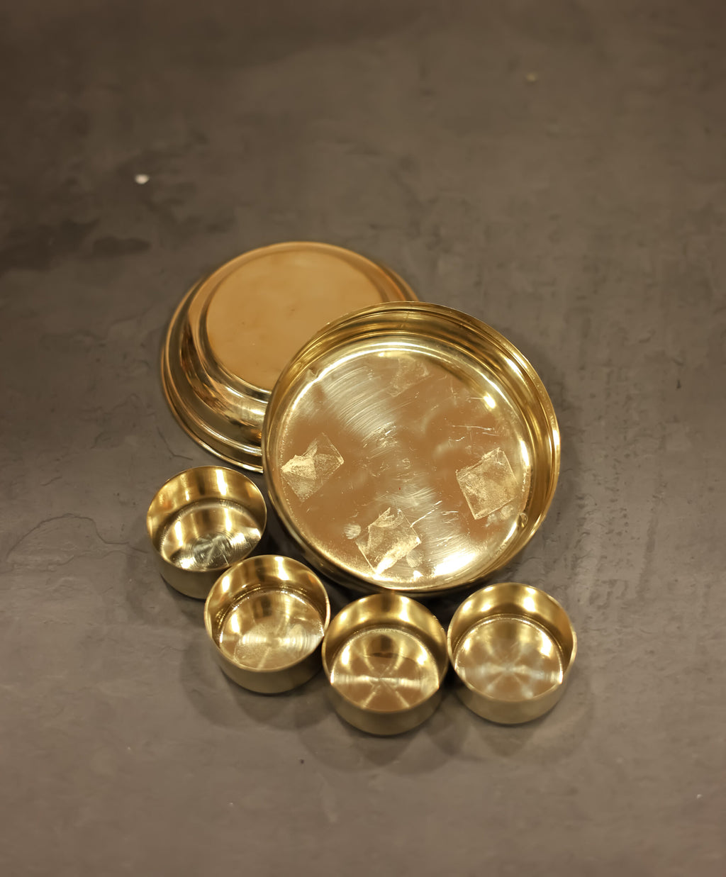 Mini Brass Masala Box