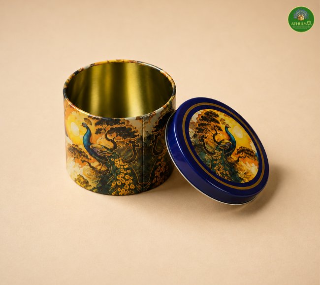 Mini Royal Peacock Decorative Tin Box
