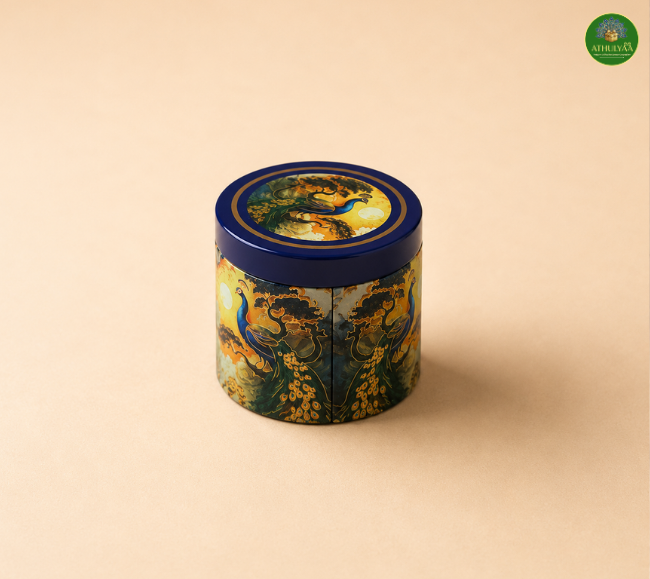 Mini Royal Peacock Decorative Tin Box