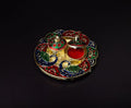 Peacock Haldi Kumkum Holder Plate